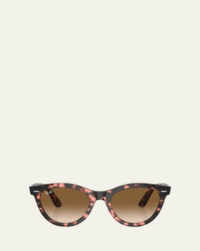 Wayfarer Way Acetate Round Sunglasses, 51mm